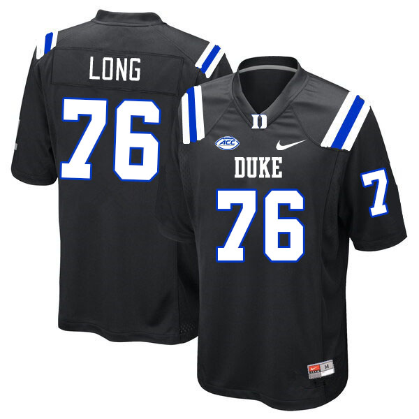 Duke Blue Devils #76 Jake Long College Football Jerseys Stitched Sale-Black